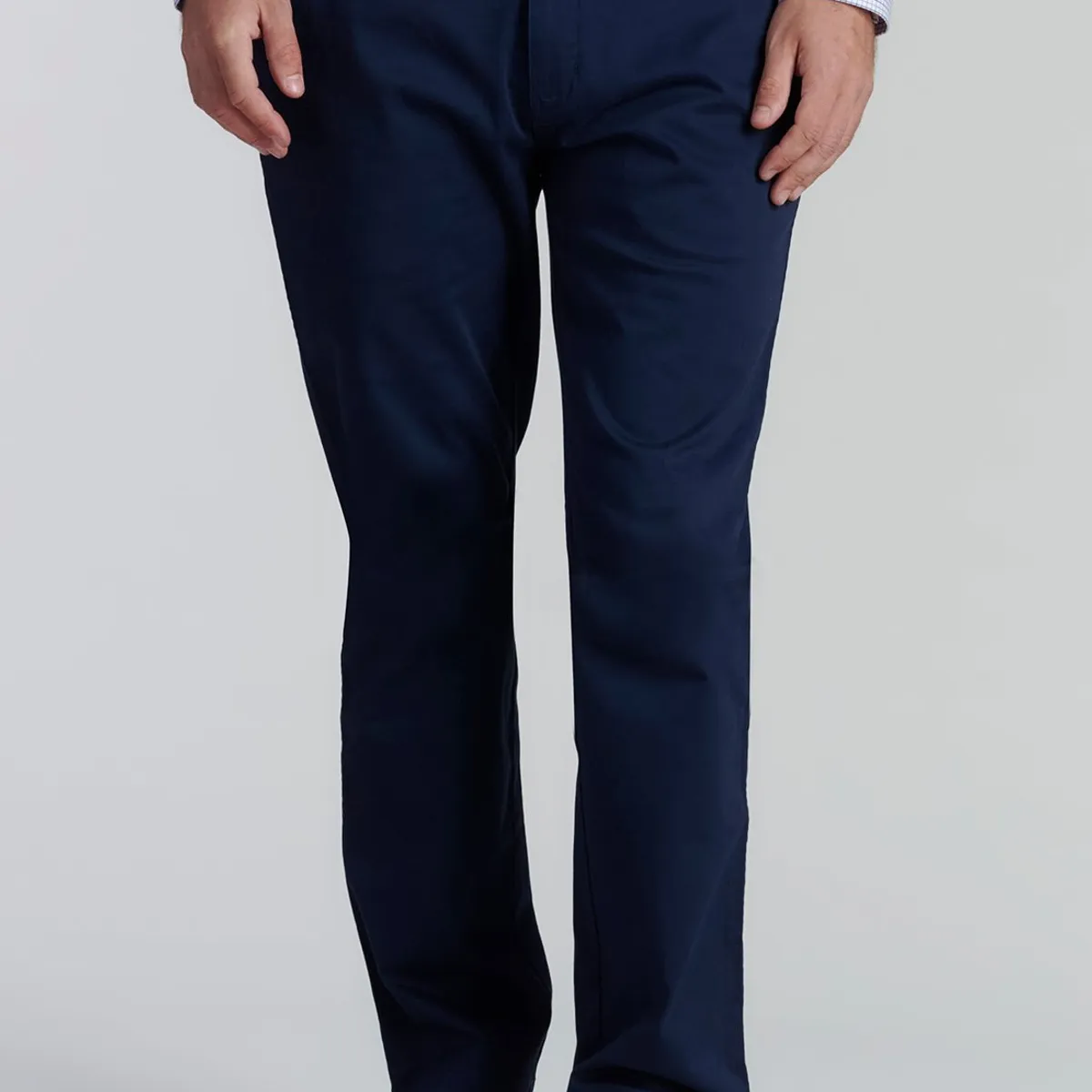 FEROUCH - Pantalón Twill Without Pleats L/33 Business Azul Ferouch