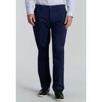 Pantalón Twill Without Pleats L/33 Business Azul