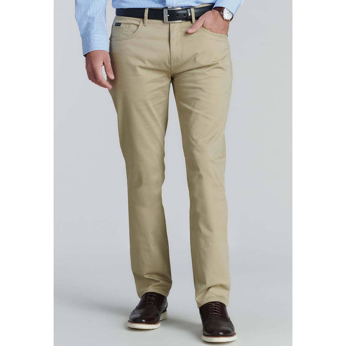 FEROUCH - Pantalón Five Pocket Fr Beige Ferouch