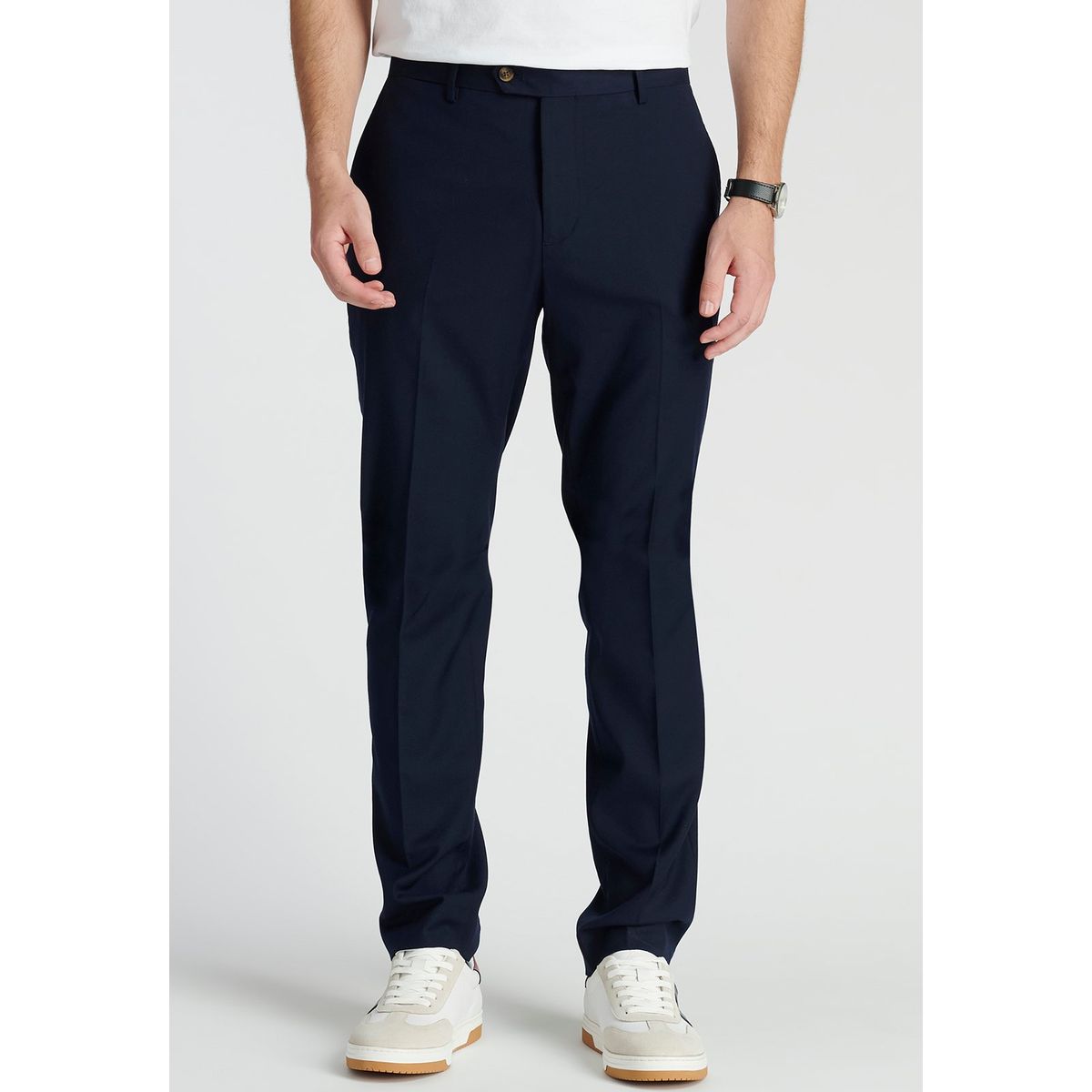 NEW MAN - Pantalón Calamo Business Azul Newman