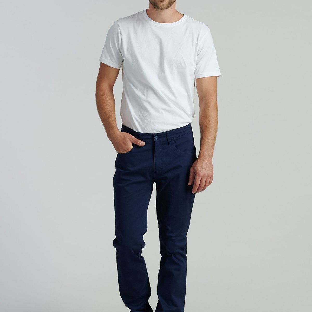 FEROUCH - Pantalón Five Pocket Fr Azul Ferouch