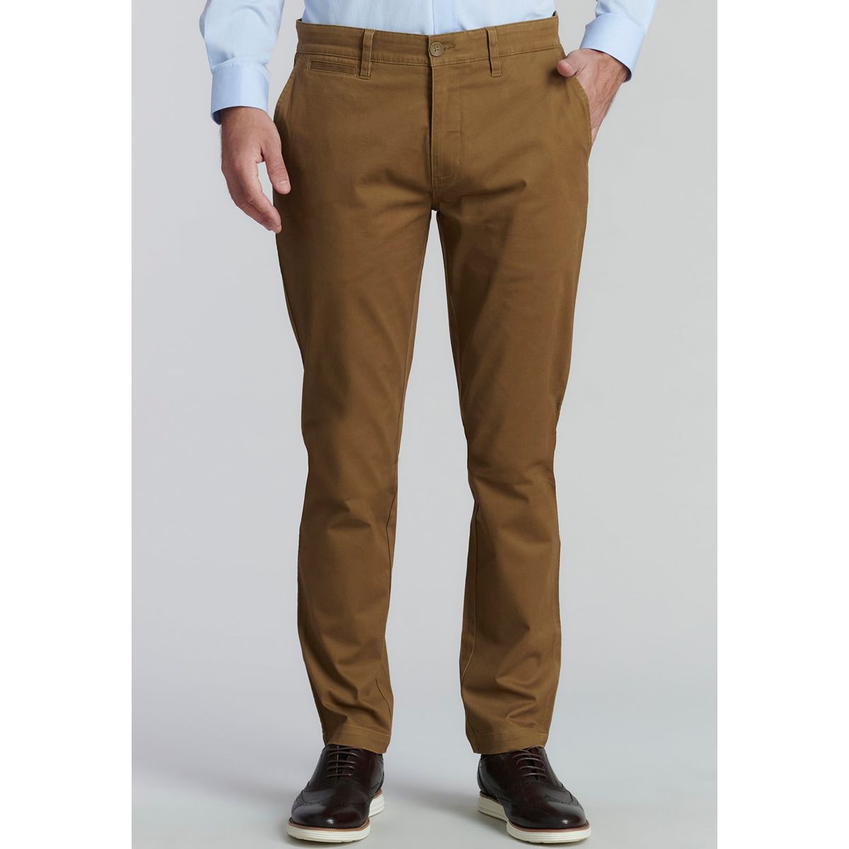 FEROUCH - Pantalón Twill Slim /33 Business Café Ferouch