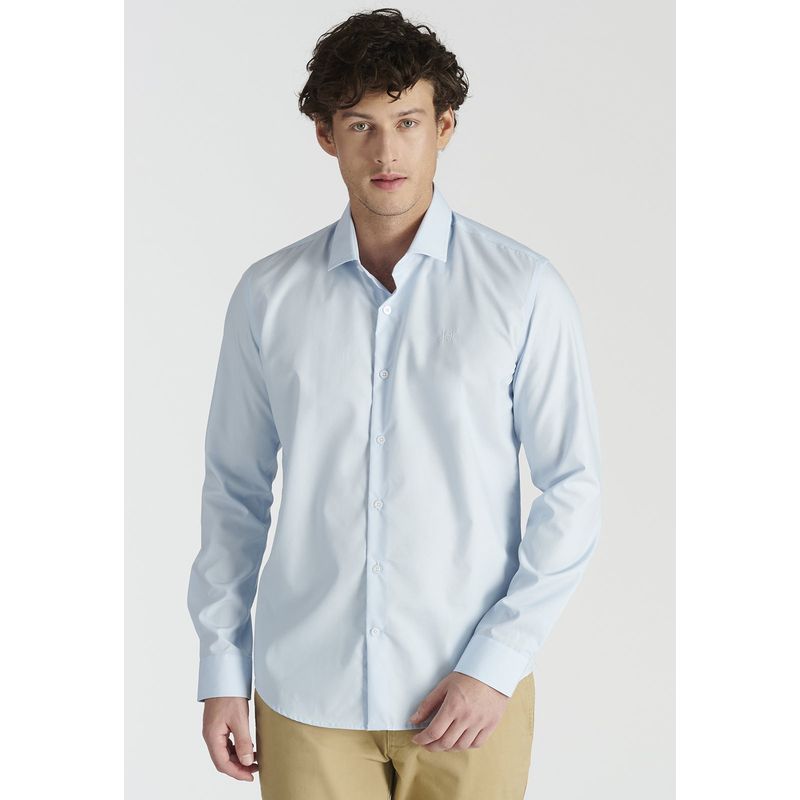 NEW MAN - Camisa London Business Celeste Newman