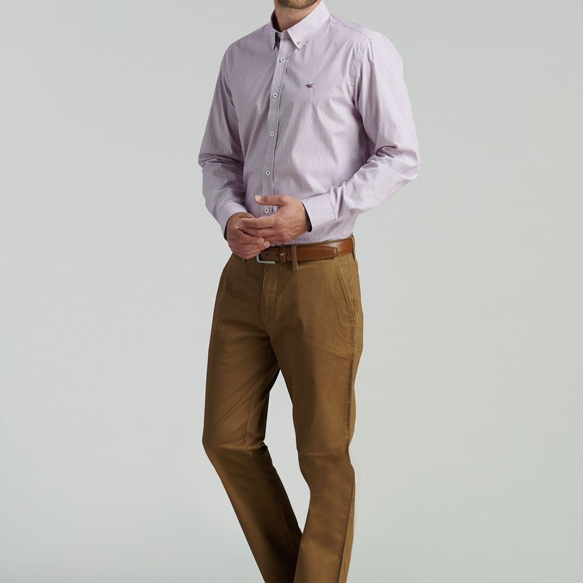 FEROUCH - Pantalón Twill Without Pleats L/33 Business Café Ferouch
