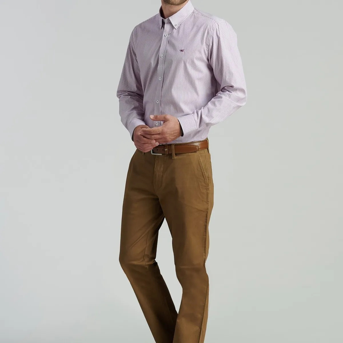 FEROUCH - Pantalón Twill Without Pleats L/33 Business Café Ferouch