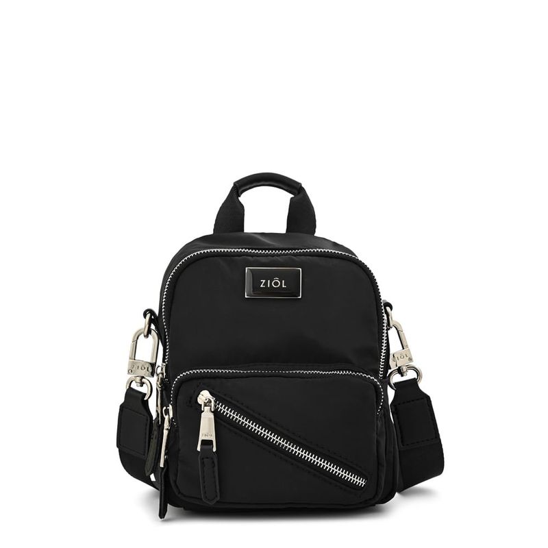 ZIOL - Mochila pequeña lychee negro especial