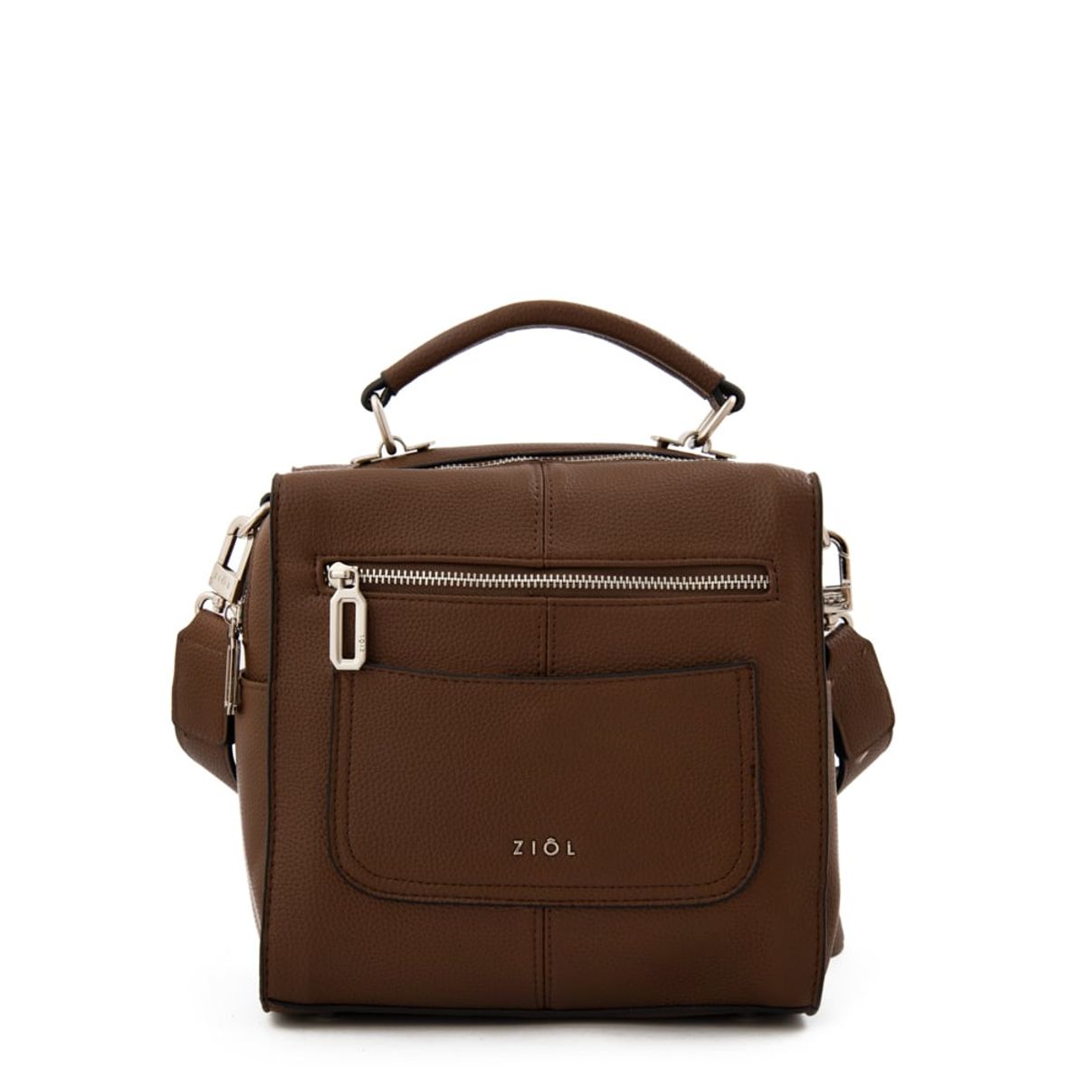 ZIOL - Mochila hela mediana café oscuro