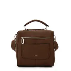 ZIOL - Mochila mediana hela café oscuro