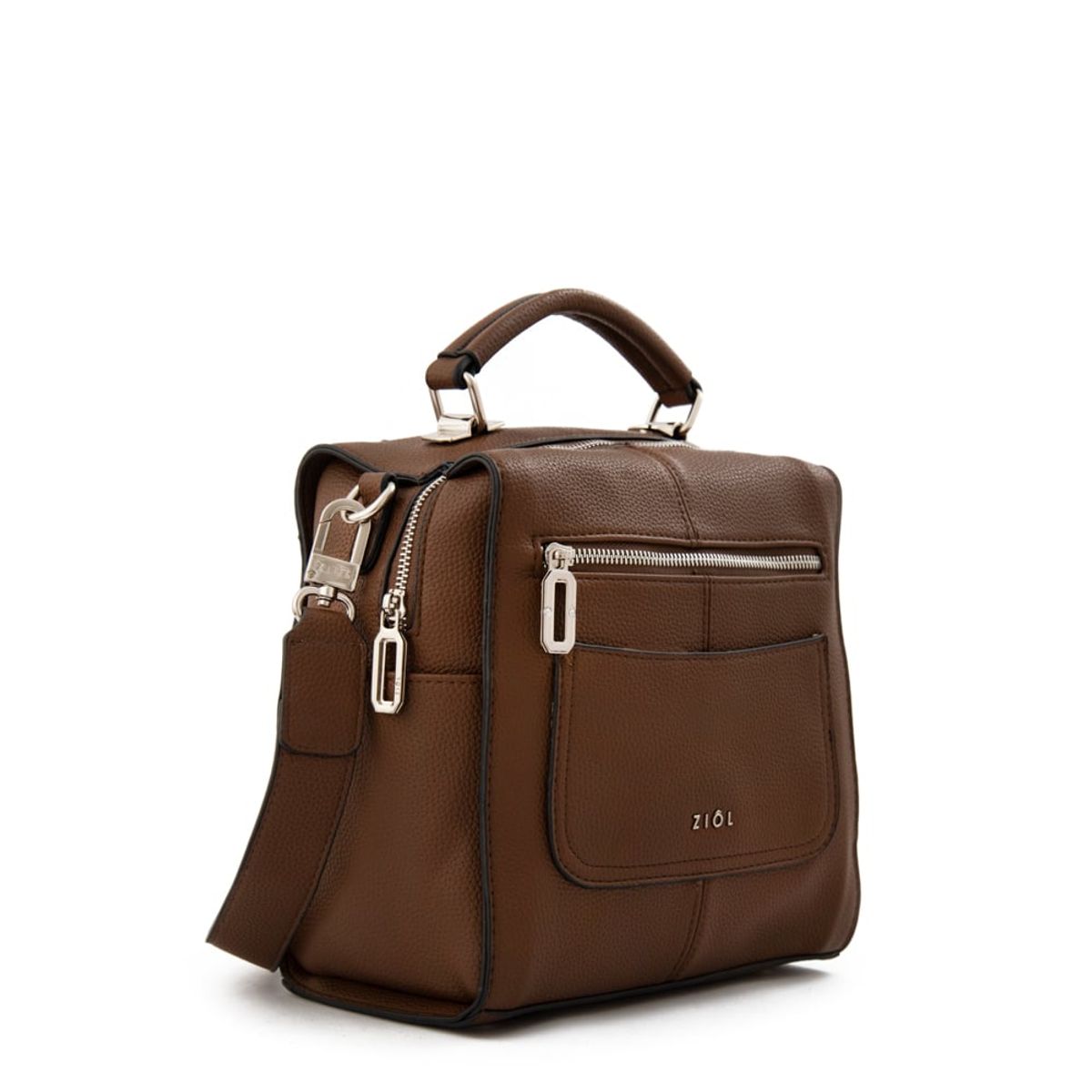 ZIOL - Mochila hela mediana café oscuro