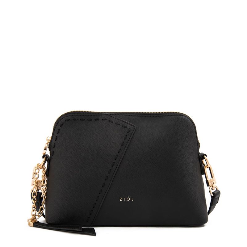 ZIOL - Cartera bandolera mediana biel negro
