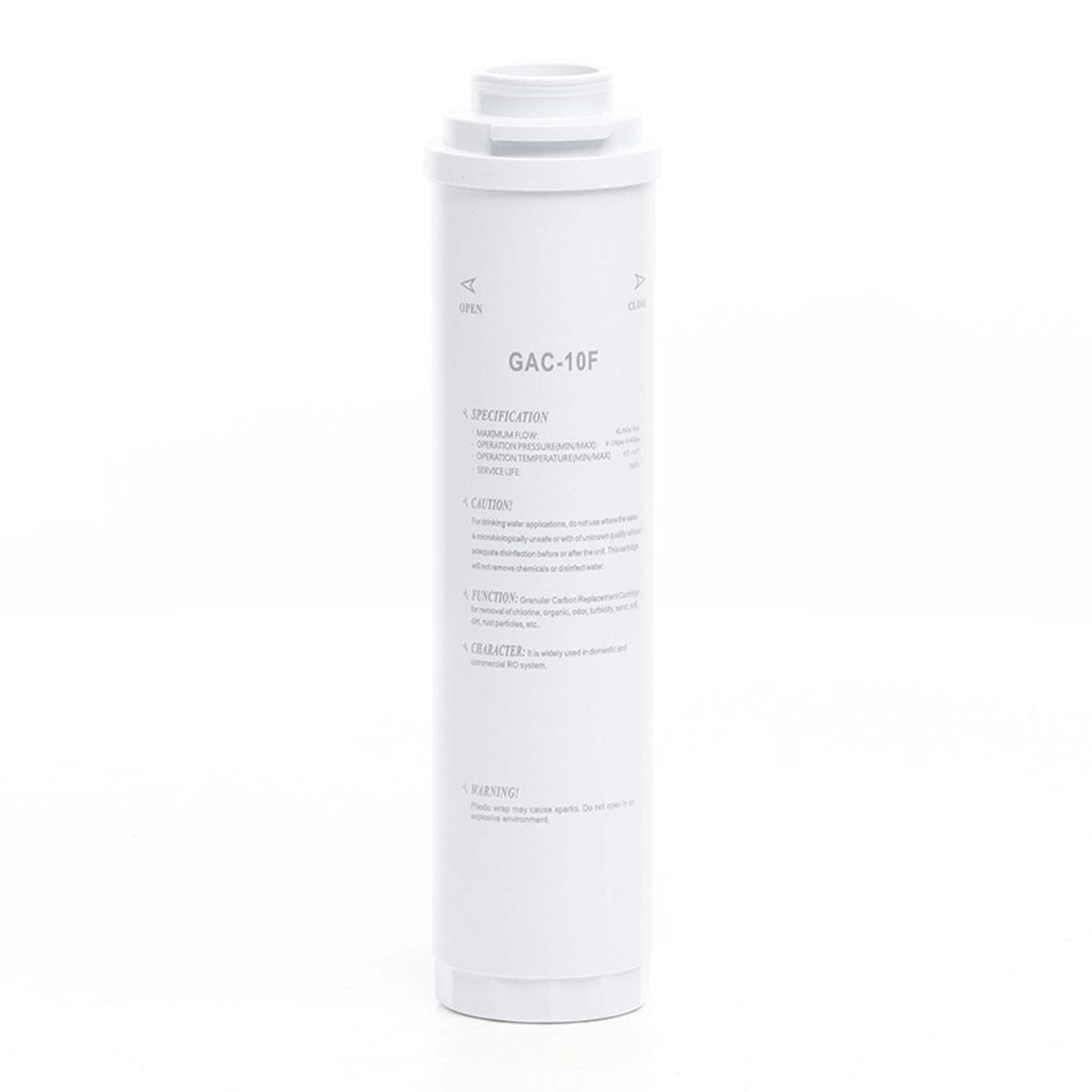 GENERICO - Filtro Carbón Granulado Activo GAC-10F Ósmosis Inversa