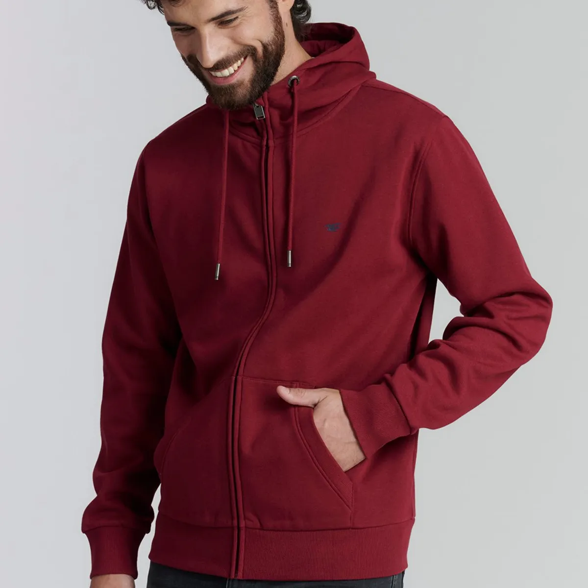 FEROUCH - Polerón Básico Kansas Fr Rojo Ferouch