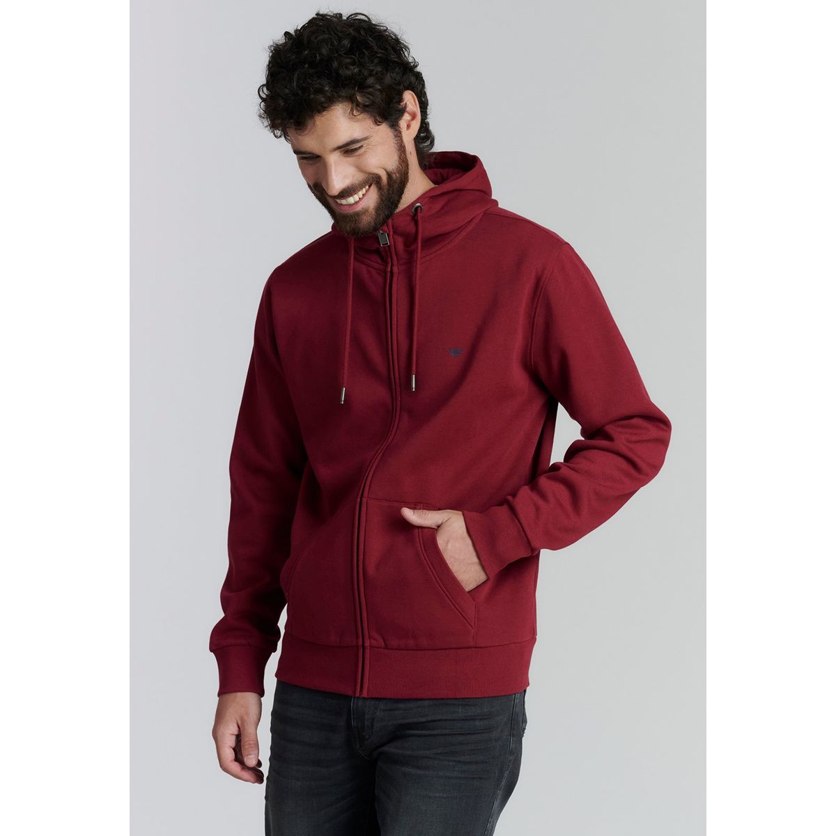 FEROUCH - Polerón Básico Kansas Fr Rojo Ferouch