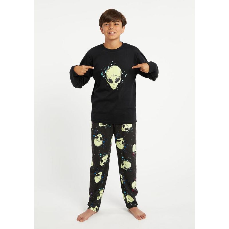 KAYSER - Pijama Teens Algodón 661806M Kayser - Negro