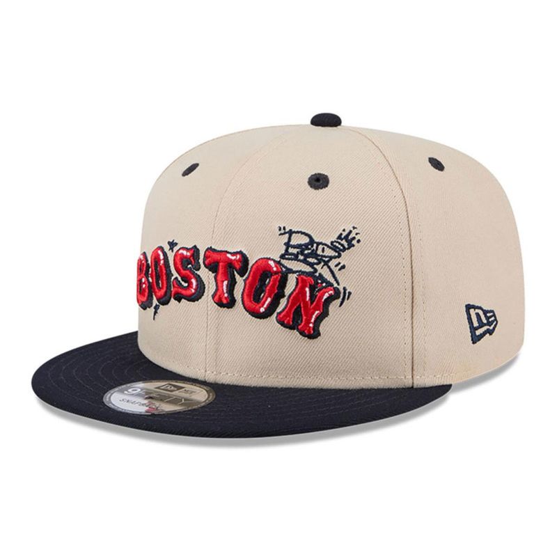 NEW ERA - Gorra 9Fifty Boston Red Sox MLB Team Art Med Beige
