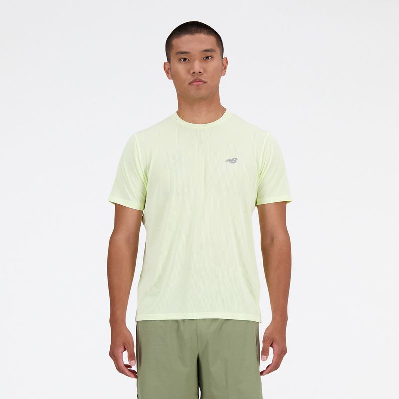 NEW BALANCE - Polera Hombre Running New Balance Amarillo