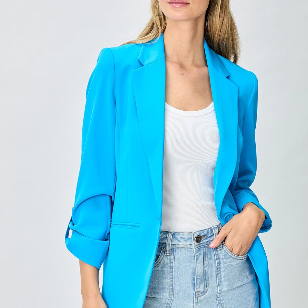 IO - Blazer Azulino Mujer Io