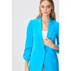 IO - Blazer Liso Azul