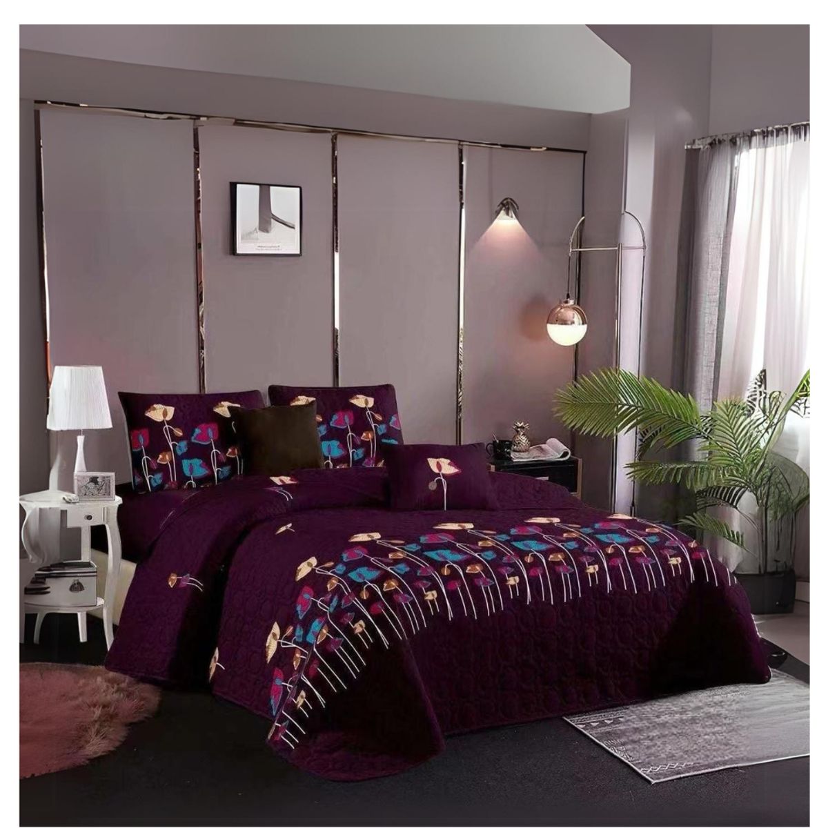 GENERICO - Cubrecama Quilt De Verano King Diseños Estampados TF