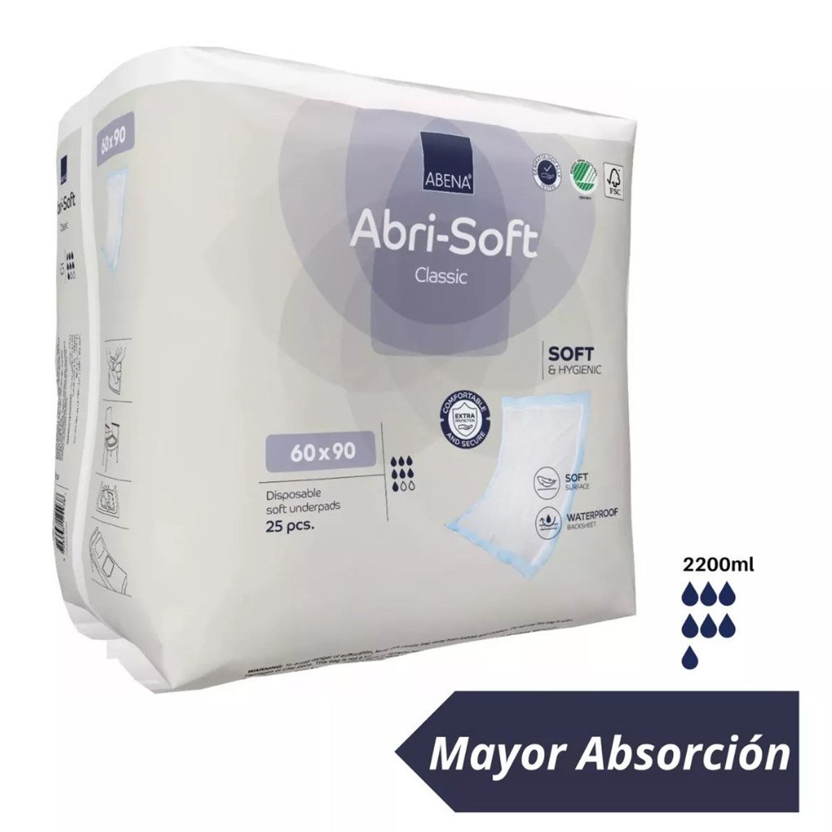 ABRI SOFT - Sabanilla Abrisoft Classic ABSORCION 2.200 ml