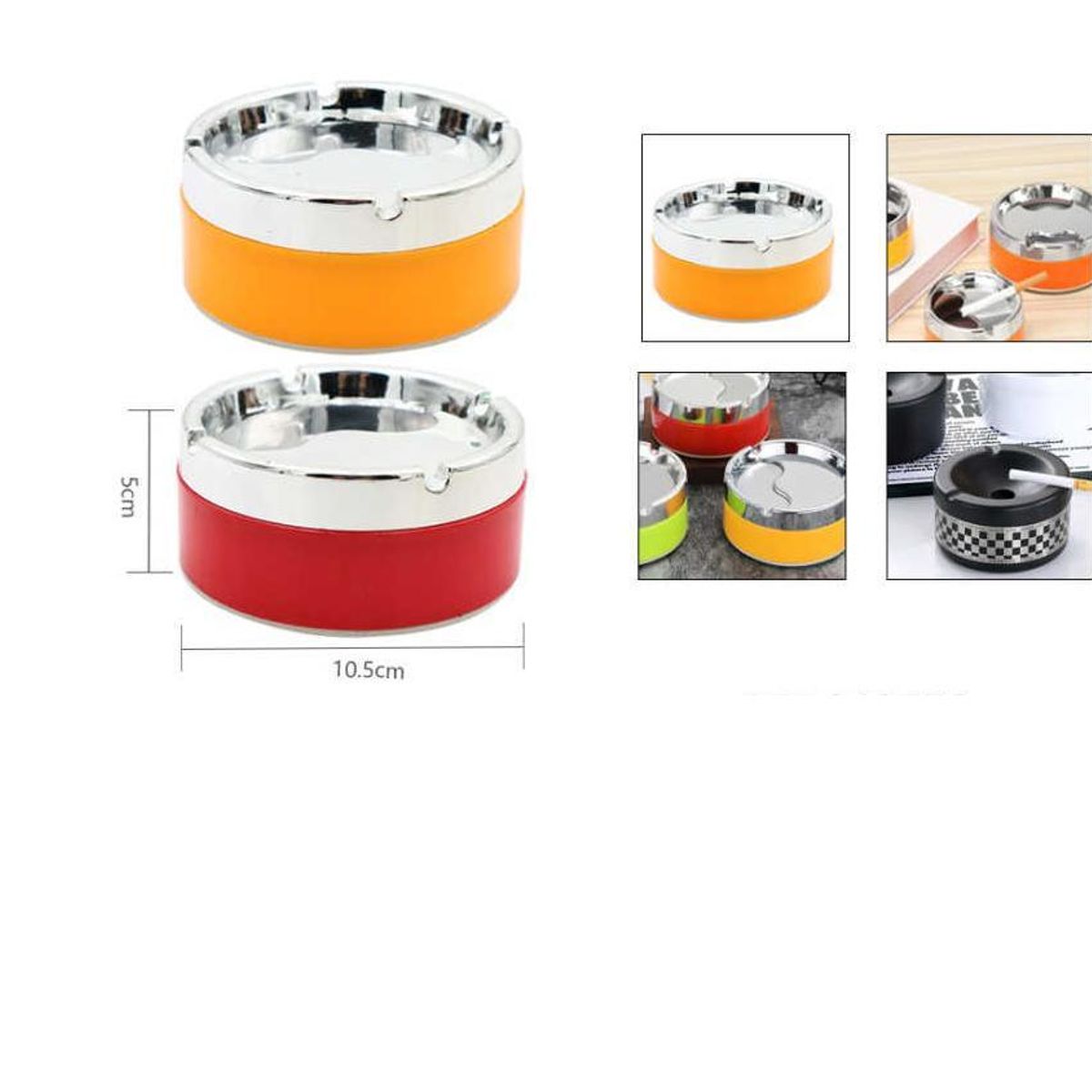 GENERICO - Cenicero Metalico Colores