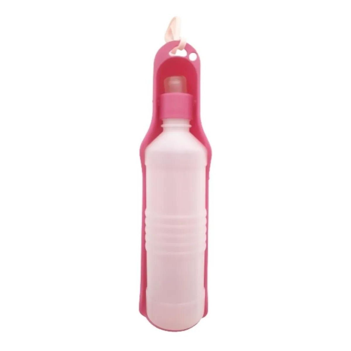 GENERICO - Bebedero Portátil Para Perros Gatos Mascotas 500ml Rosa
