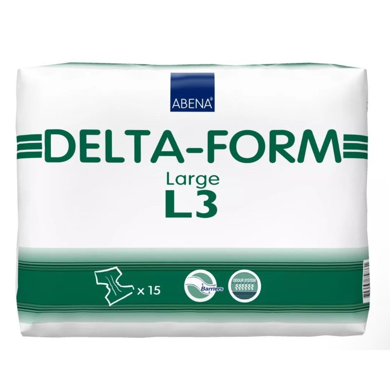 ABENA - Pañal Anatómico Abena Delta Form L3. 15 Unid
