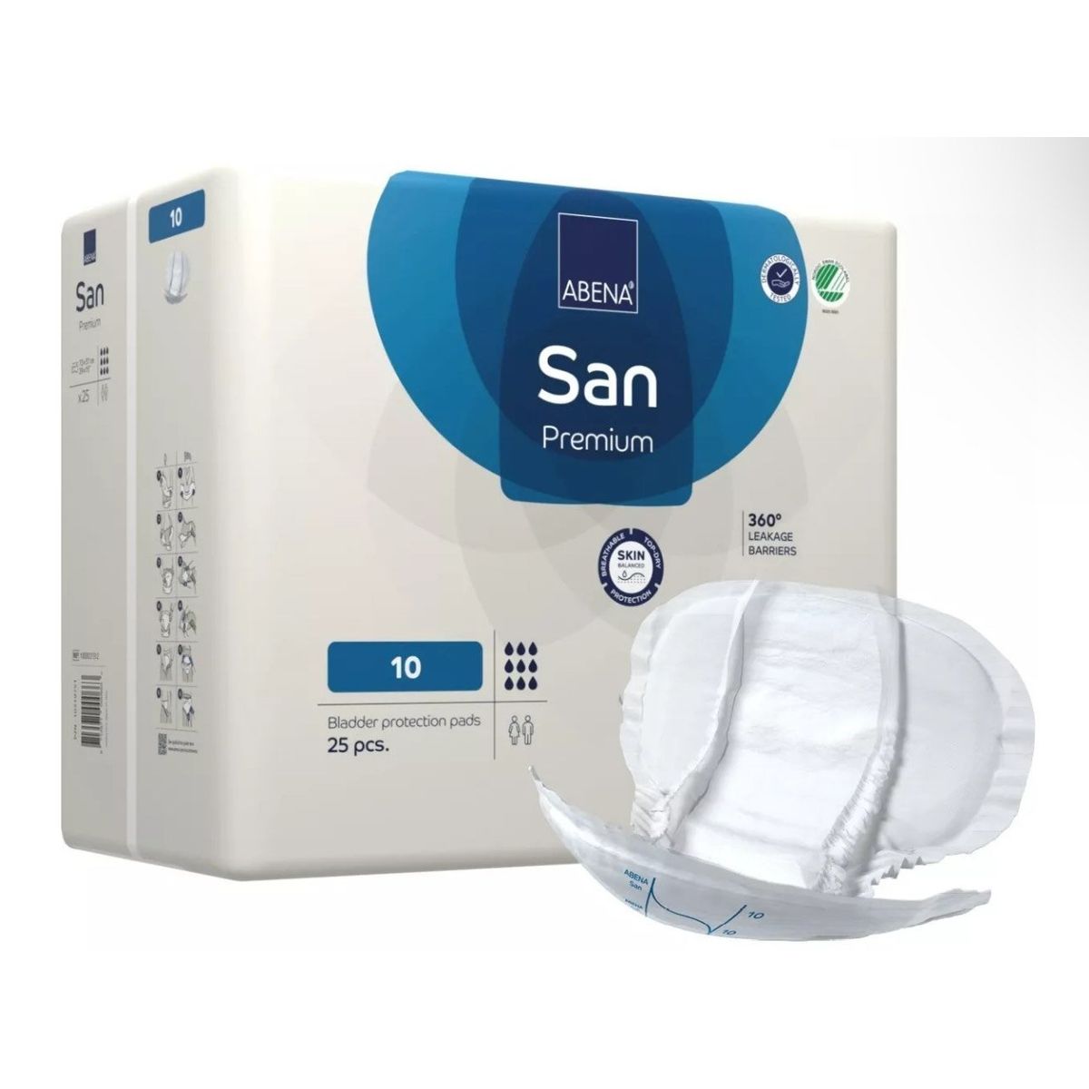 ABENA - Apósito Anatómico Abena San 10