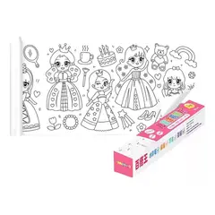 GENERICO - Rollo De Dibujos Para Colorear De 3 Metros Papel Para Niños
