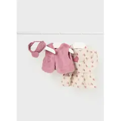 MAYORAL - Elegante Conjunto 3 piezas chaleco pelo recién nacida