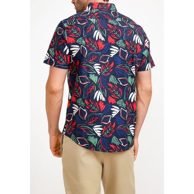 Imagen 2 del producto Camisa De Hombre Algodón Estampado Navy