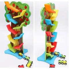 GENERICO - Pista Arbol De Autos Juguete Didáctico De Madera Para Niños
