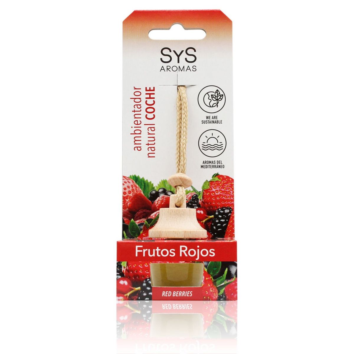 SYS - Aromatizante Sys Colgantes Para El Auto frutos rojos