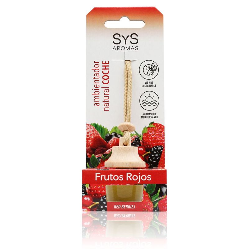 SYS - Aromatizante Sys Colgantes Para El Auto frutos rojos