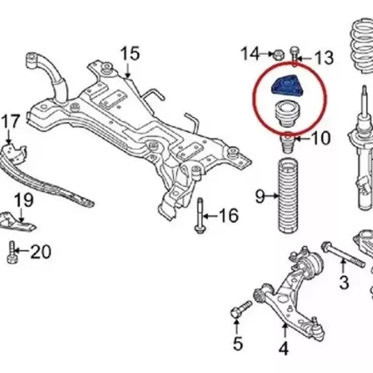 MUNDO MAGIA - Kit Cazoleta Delantera Para Mazda 3 5 Cazoleta + Rodamiento