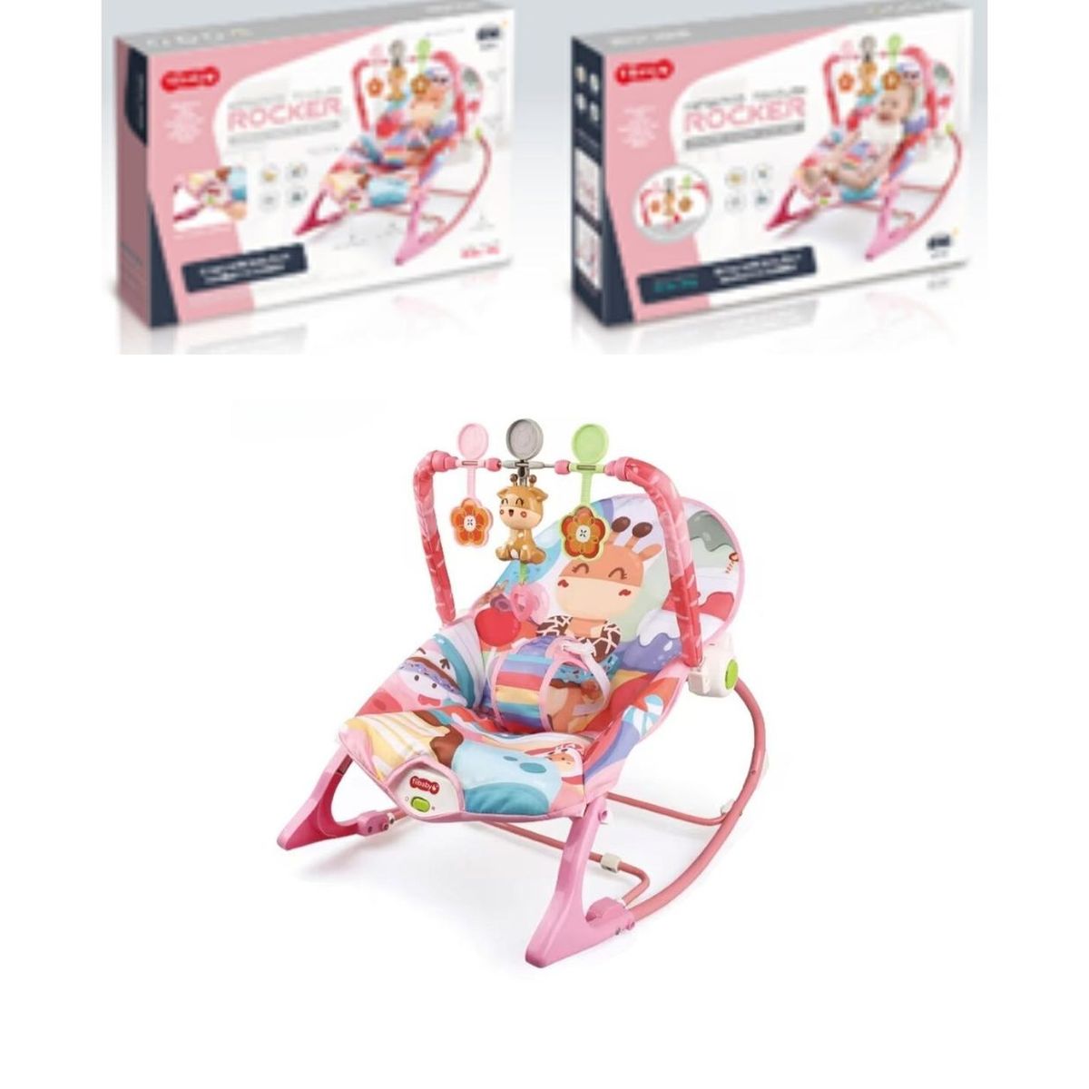 GENERICO - Silla Mecedora Musical Para Bebe 3 En 1 Gran Calidad