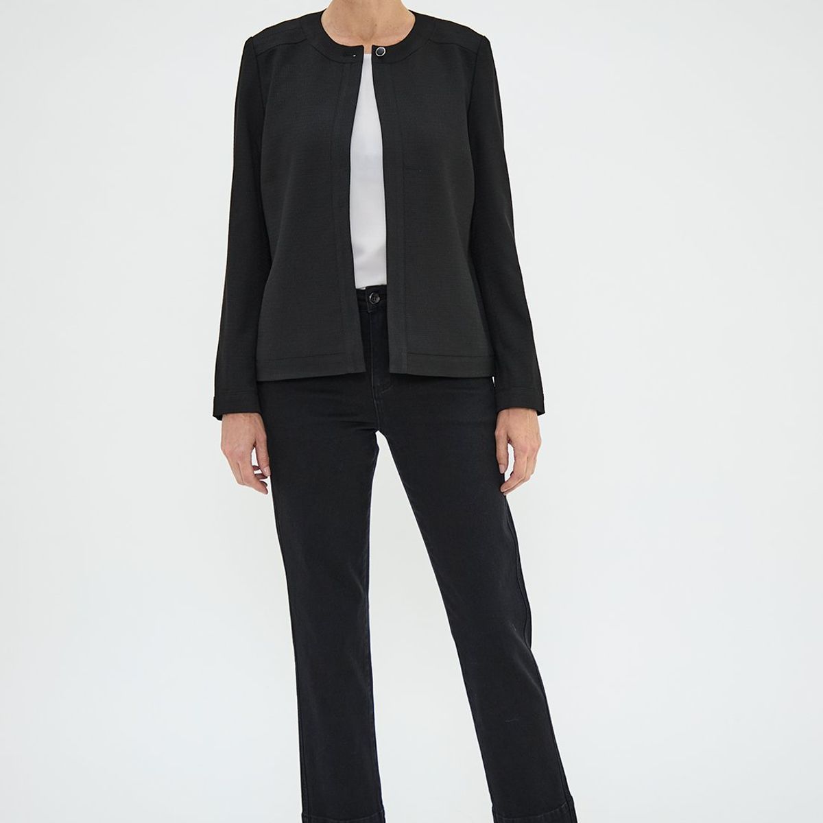 MA GRIFFE - Chaqueta Negro Mujer Magriffe