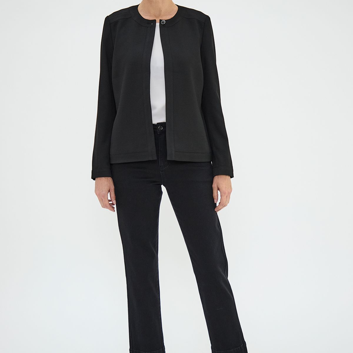 MA GRIFFE - Chaqueta Negro Mujer Magriffe