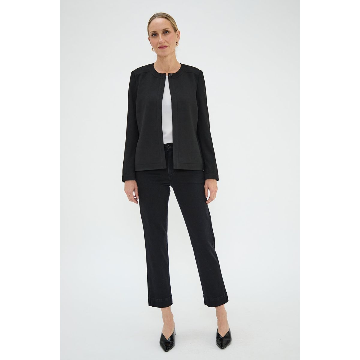 MA GRIFFE - Chaqueta Negro Mujer Magriffe