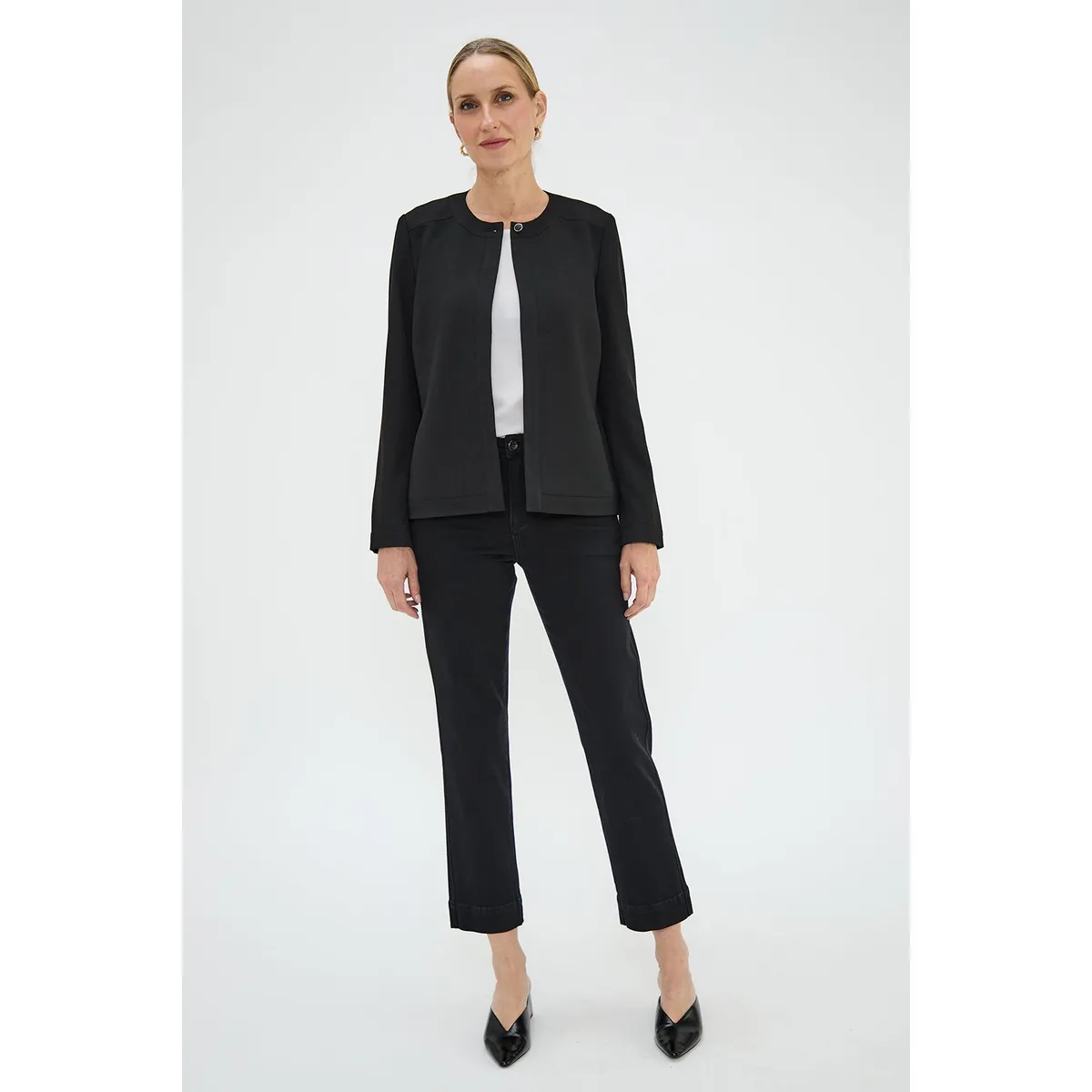 MA GRIFFE - Chaqueta Negro Mujer Magriffe