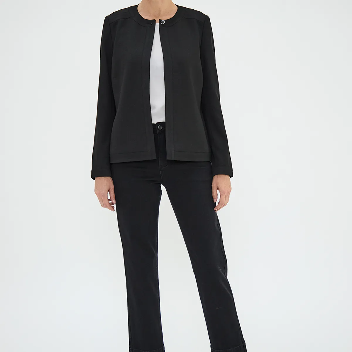 MA GRIFFE - Chaqueta Negro Mujer Magriffe