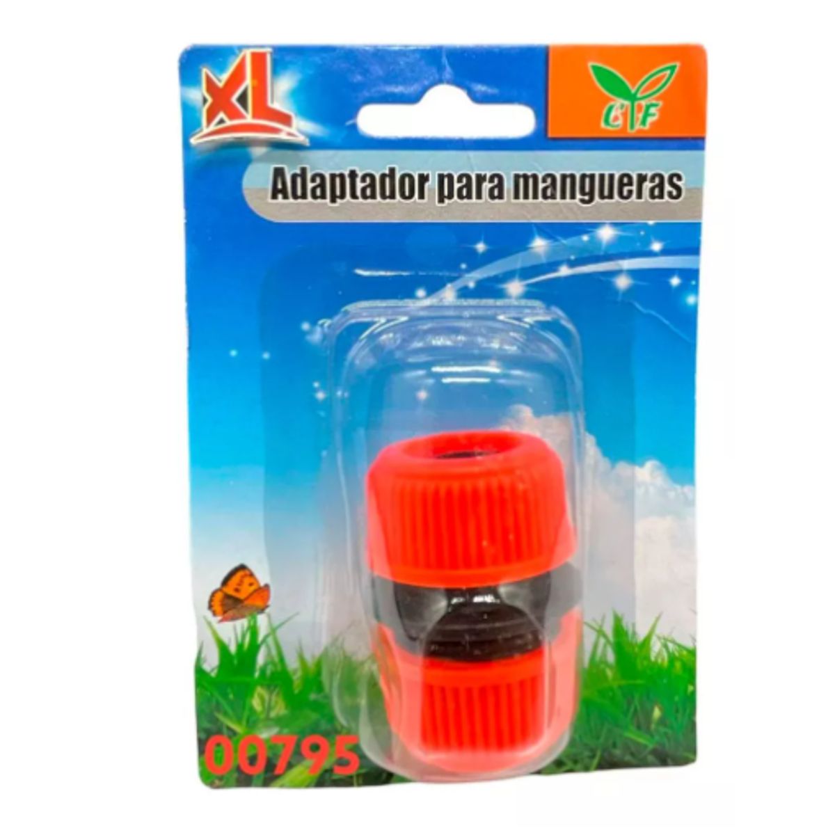 GENERICO - Acople Conector Para Mangueras Riego Jardin NARANJA