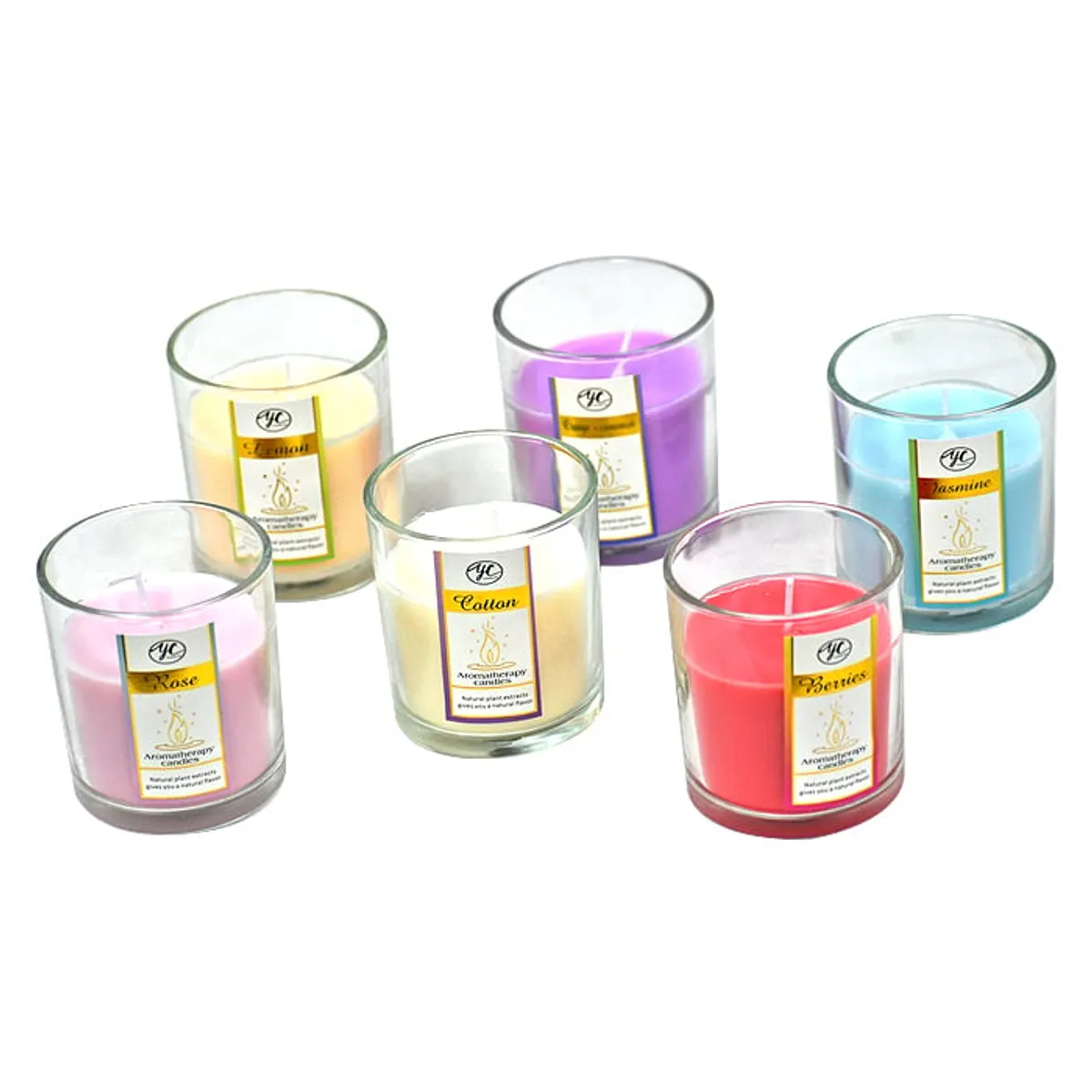 MSA MUEBLES SANTA ANA - Vela Aromática ( 6 Colores individuales )