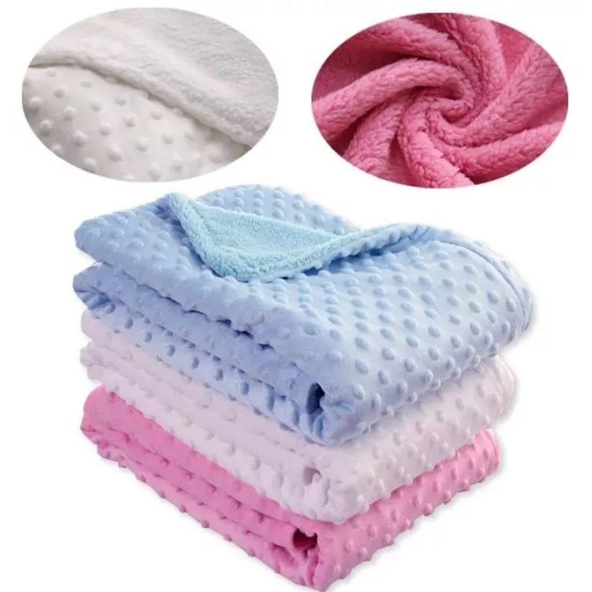 GENERICO - Manta Frazada Para Bebe Super Soft