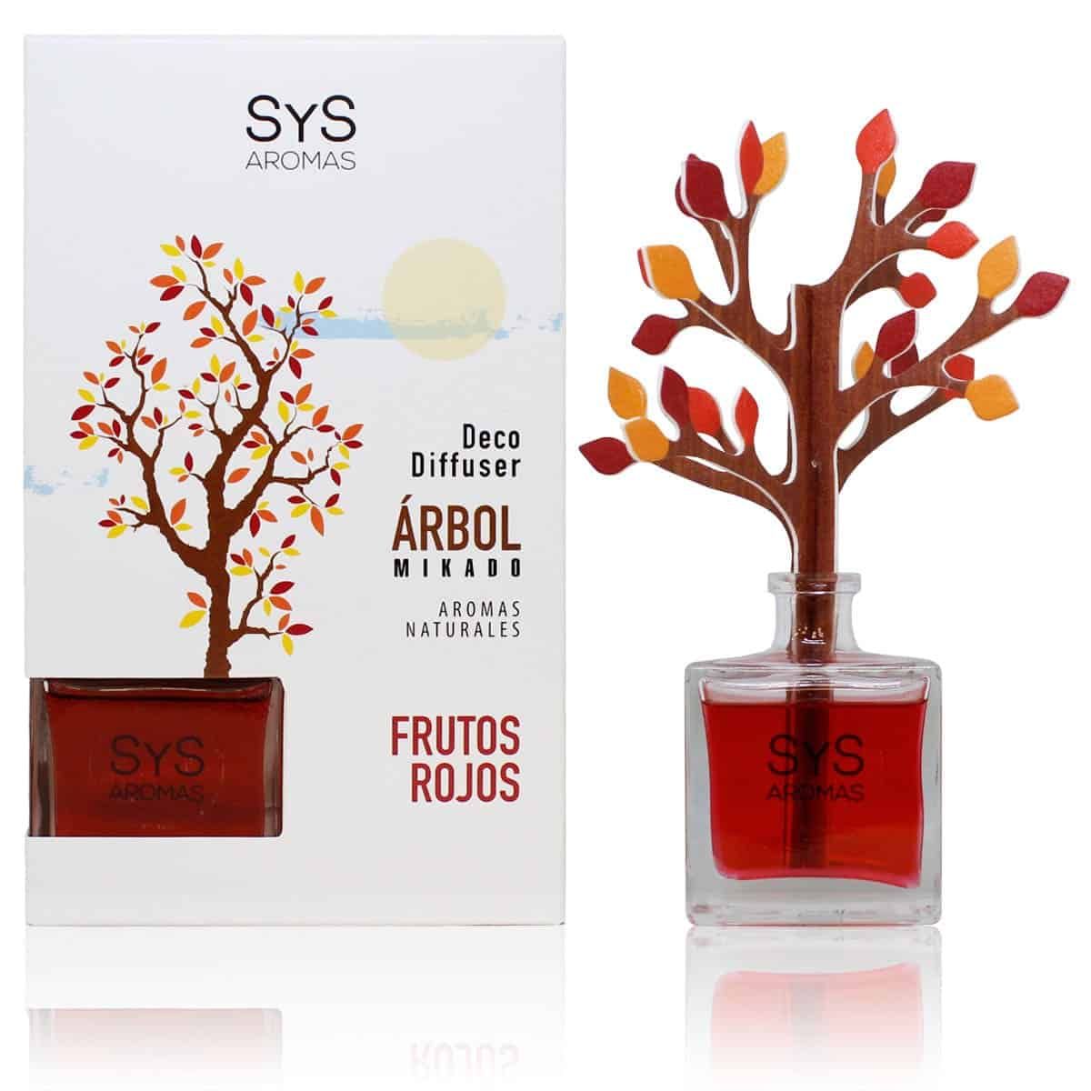 SYS - Ambientador Difusor Arbol Frutos Rojos 90ml SYS Aromas