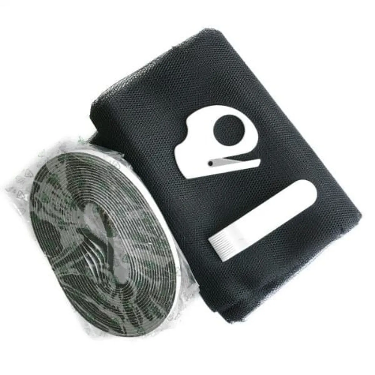 TREETOP - Malla Mosquitera de 2 x 2.2 m Negra con velcro adhesivo