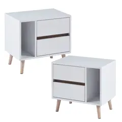 PANDALINO - Pack 2 Veladores Dakota Moderno - Minimalista y Funcional