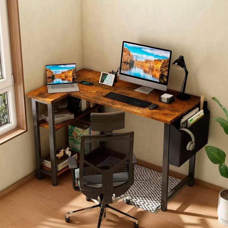 PANDALINO - Escritorio Esquinero Silvano 120cm - Ideal Home Office