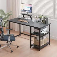 PANDALINO - Escritorio Tiziano Negro 140cm - Dominación y Estilo