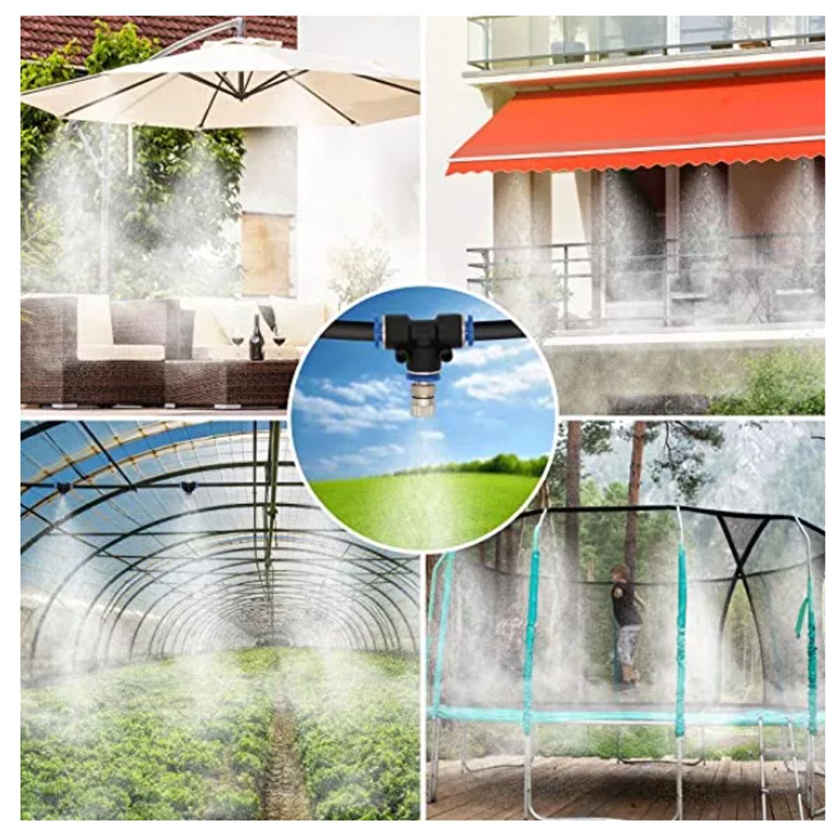GENERICO - Kit Sistema De Riego Para Patio O Terraza Mistcooling